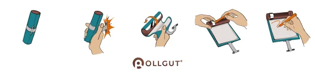 Comic illustrating the unroll of an Rollgut