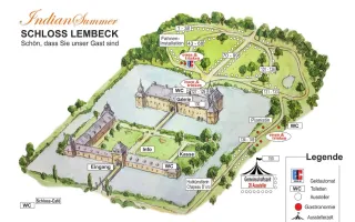 Schloss Lembeck Indian Summer 2024 - Aussteller Lageplan